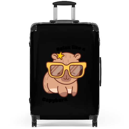 Chill Capybara Vibes Suitcases