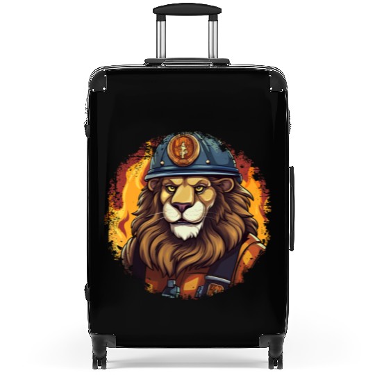 Lion Firefighter Suitcases