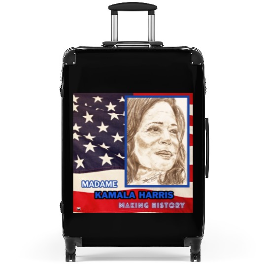 Kamala Harris-Making History-You Are Too. Suitcases