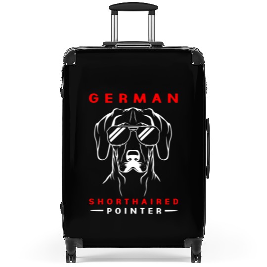 Dog With Sunglasses German Shorthaired Pointer Dog Suitcases