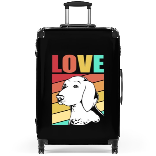 Retro German Shorthaired Pointer Dog I Love My GSP Suitcases