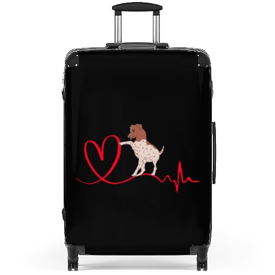 Dog Heartbeat I Love My German Shorthaired Pointer Suitcases