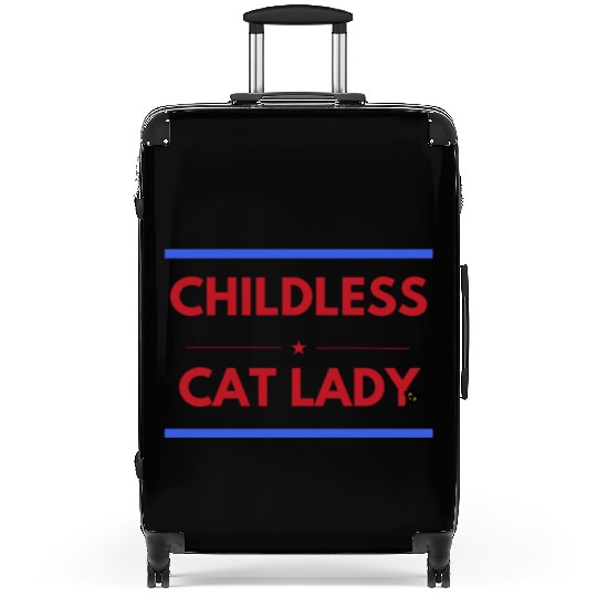Childless cat lady Suitcases