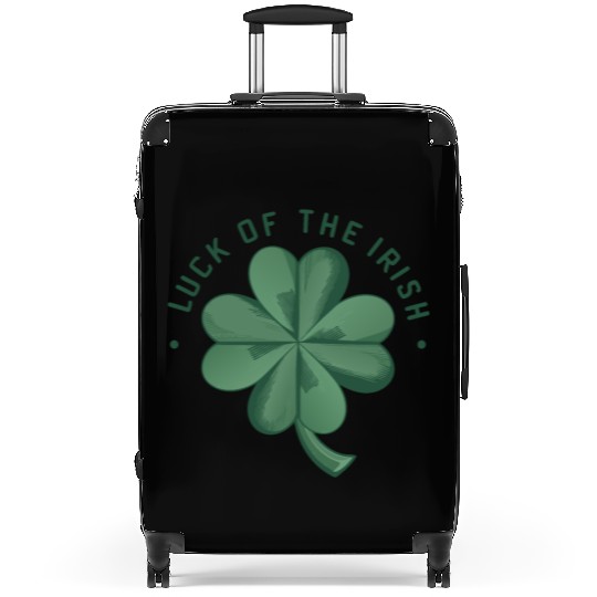 Luck of the Irish Clover Design Suitcases