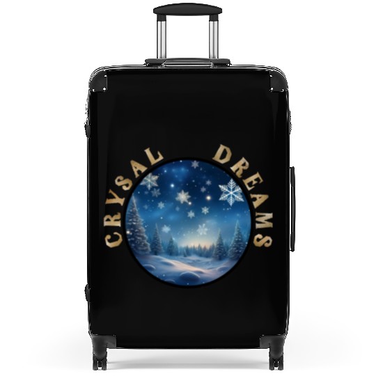 Winter's Embrace - A Crystal Clear Dream Suitcases