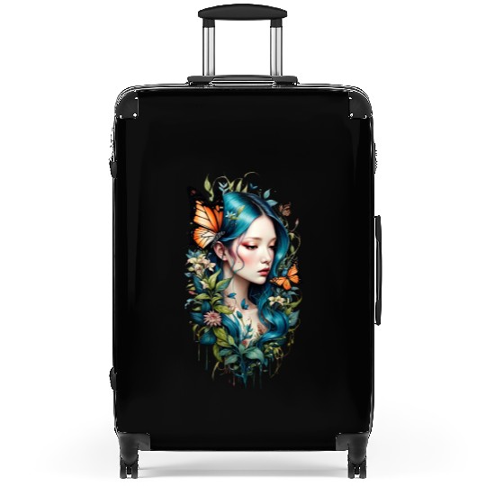 Nature’s Enchantment: The Butterfly Maiden Suitcases
