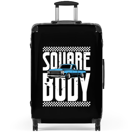 Vintage American Square Body Truck 4x4 Mud Trucks Suitcases