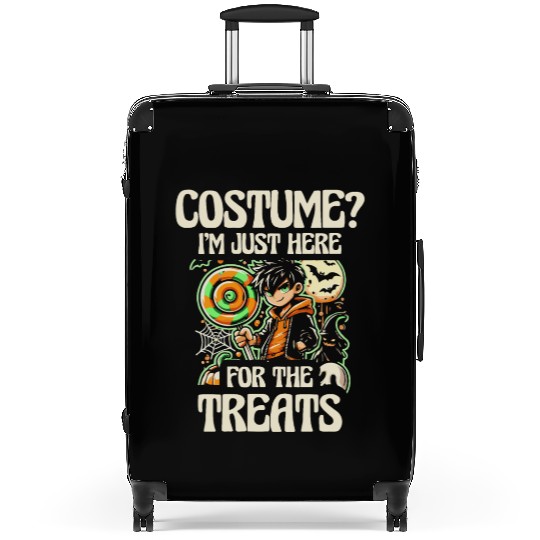 Costume Im Just Here for the Treats, Halloween Fun Suitcases
