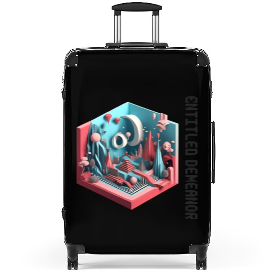 3D Art_ Entiled Demeanor Suitcases