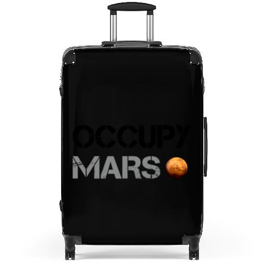 Occupy Mars Planet Space Explor Rocket Science Suitcases