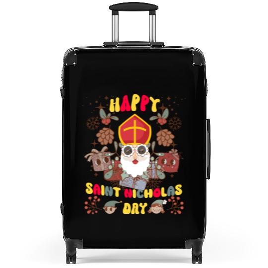 Groovy Saint Nicholas Day logo Suitcases