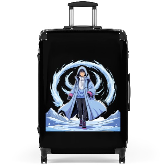Chill Anime Winter Suitcases