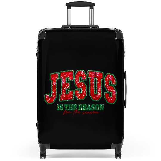 Jesus is the reason for the season Suitcases