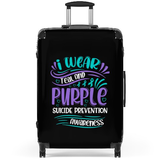Wellness Collection - I Wear Purple & Teal Suitcases