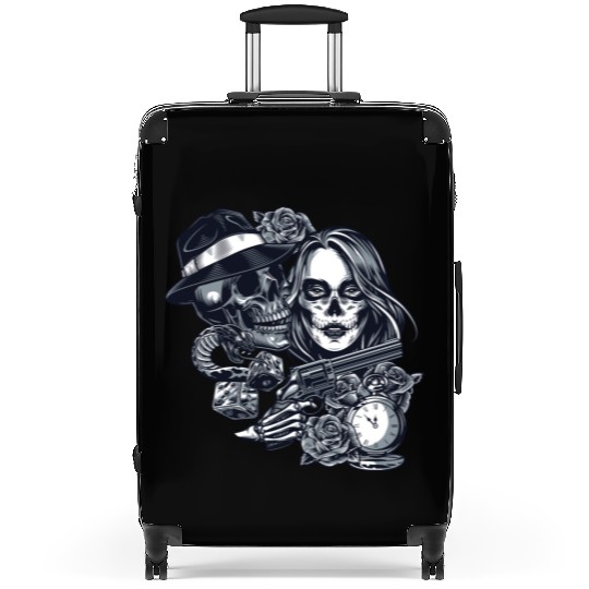 Chicano Street Art Graphic Suitcases