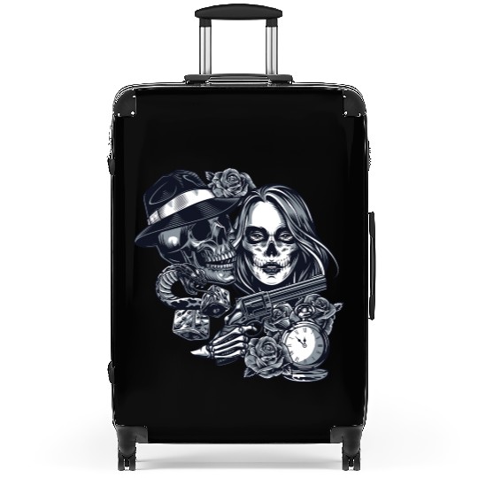 Chicano Street Art Graphic Suitcases
