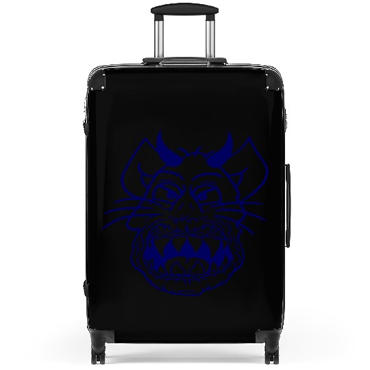 Demon Monster Cat Halloween Fun Horror Devil Horns Suitcases