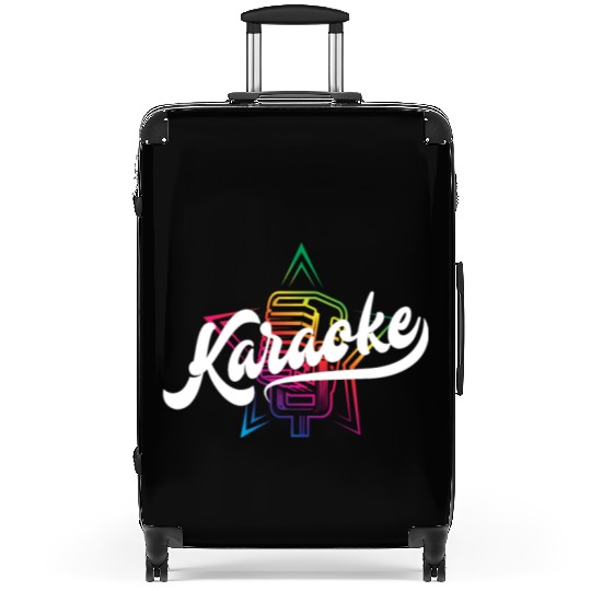 Colorful Karaoke Microphone Design Suitcases