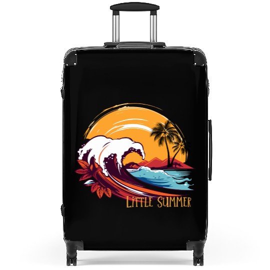 Captures the essence of exciting summer activities Suitcases