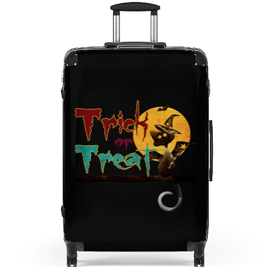 Trick or Treat Black Cat Suitcases