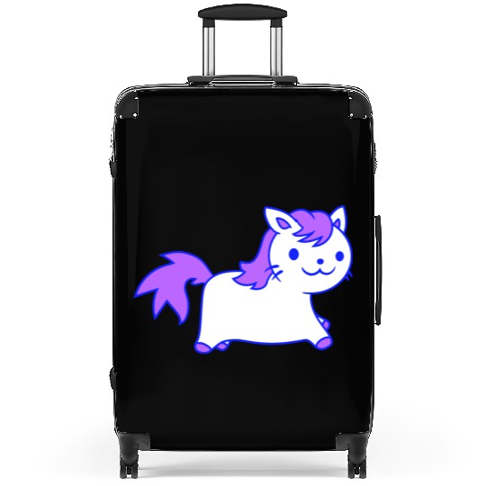 Little Pony Cat Face Little Small Horse Riding Fun Suitcases