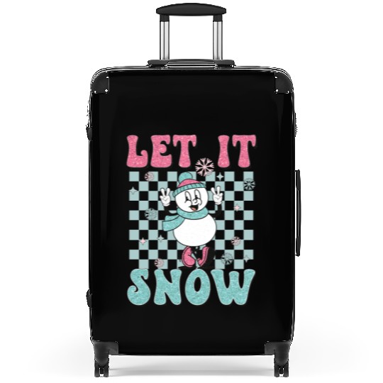 Let It Snow Funny Holiday Christmas Suitcases