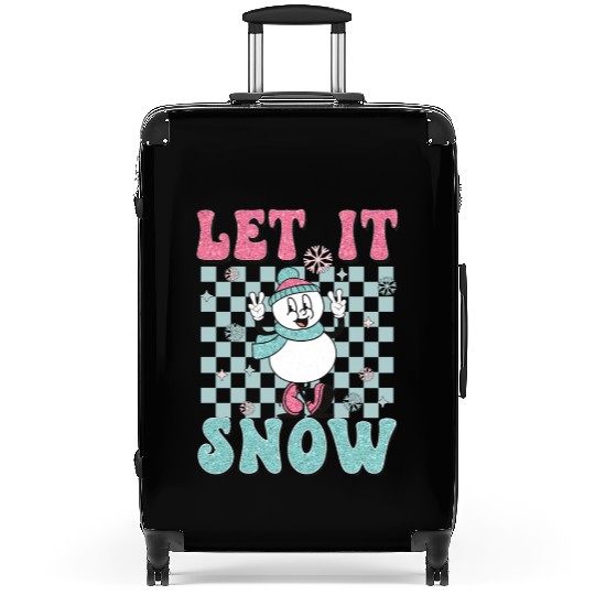 Let It Snow Funny Holiday Christmas Suitcases