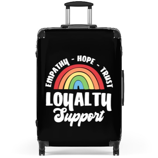 Empathy Hope Trust Loyalty Suitcases