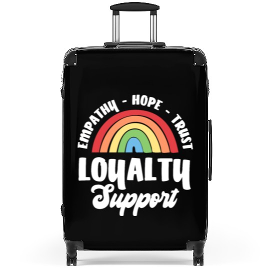 Empathy Hope Trust Loyalty Suitcases