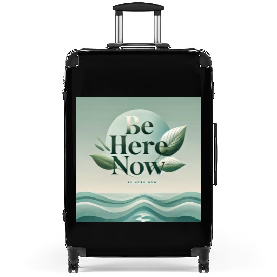 "Be Here Now - Mindful Living" Suitcases