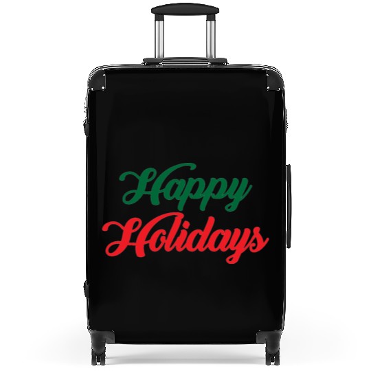 Happy Holidays Suitcases