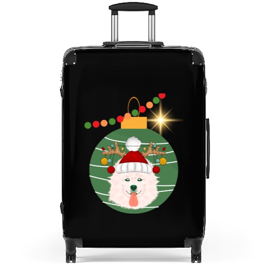 Christmas Samoyed style Suitcases