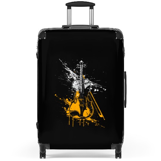 Violin Graffiti Suitcases