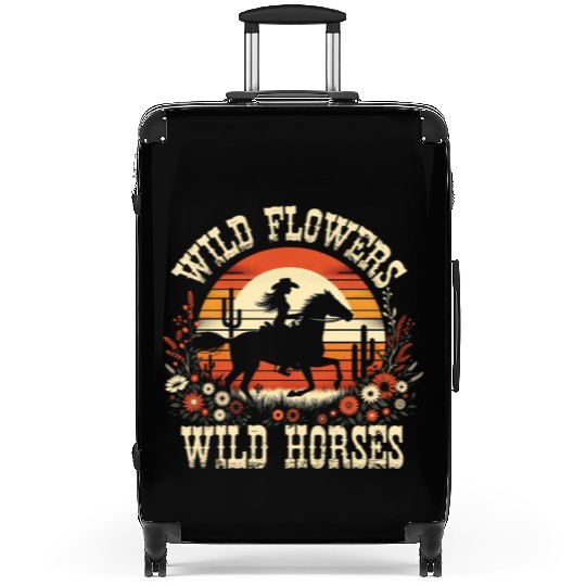 Wildflowers Wild Horses Women's Wildflowerswomens Suitcases