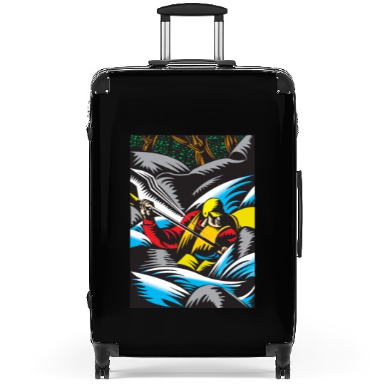 i love kayak Suitcases