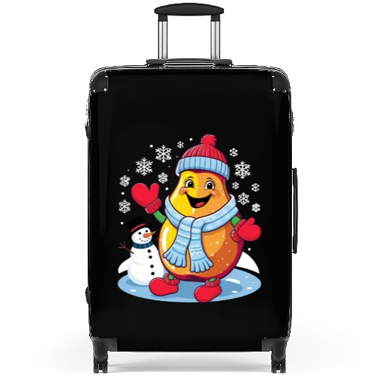 Cozy Winter Fruit Vibes Suitcases