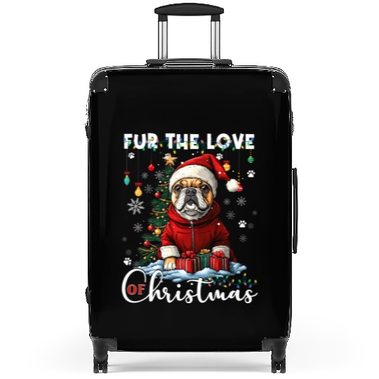 French Bulldog Christmas Tree Decoration Dog Lover Suitcases