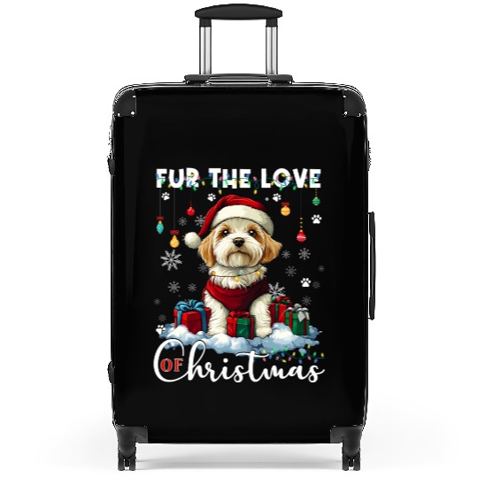 Havanese Christmas Tree Lights Decorations Dog Suitcases