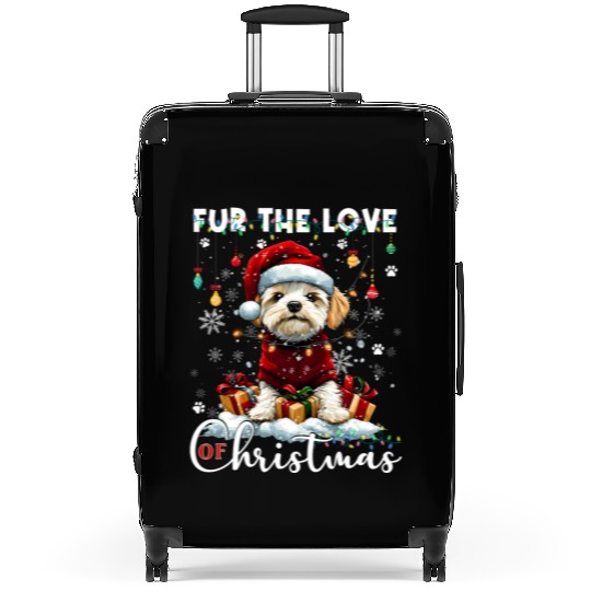 Havanese Christmas Tree Lights Decorations Dog Suitcases