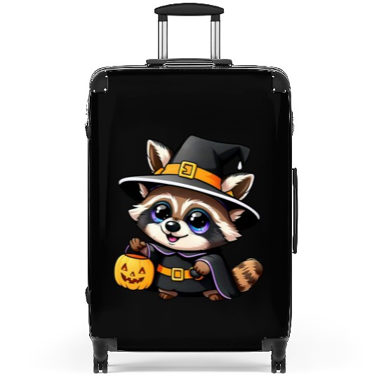 Witchy Raccoon Suitcases