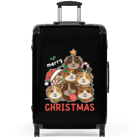 Guinea Pig Christmas Tree Merry Christmas Suitcases