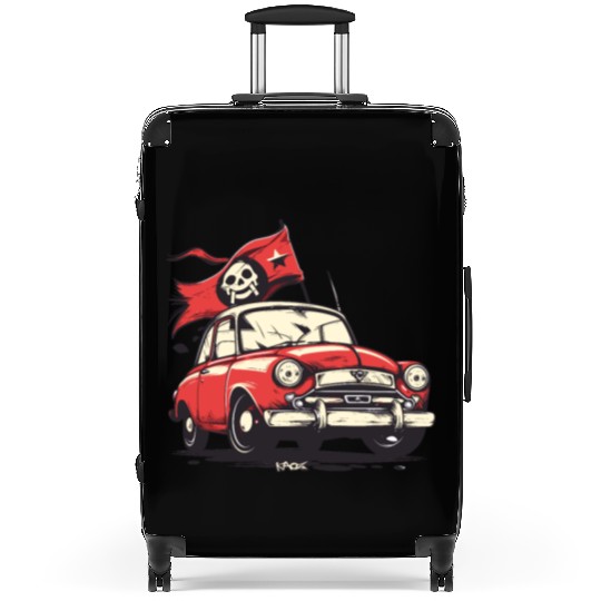 Communist Soviet Pirate Retro Car Suitcases