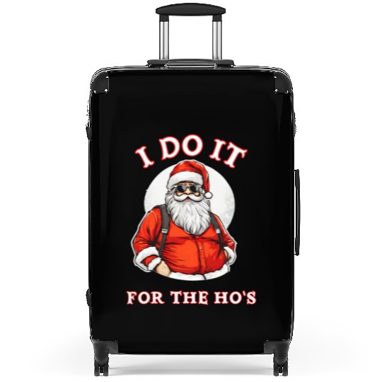 I Do It For the Ho's (Funny Santa Christmas) Suitcases