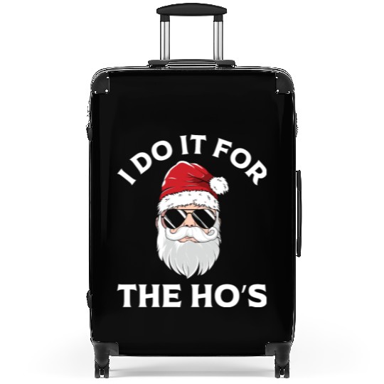 I Do It For the Ho's (Funny Christmas Santa) Suitcases