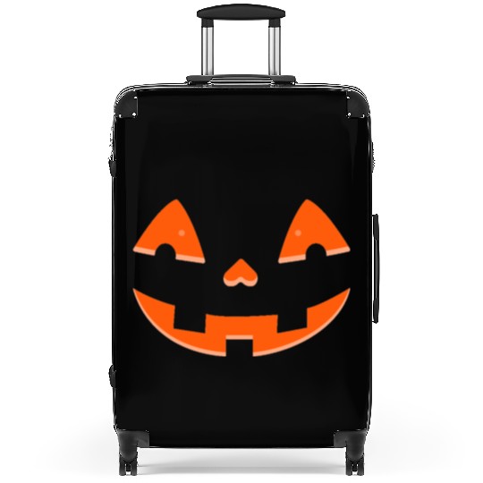 Face Halloween Pumpkin Fun Unisex for Men Women Suitcases