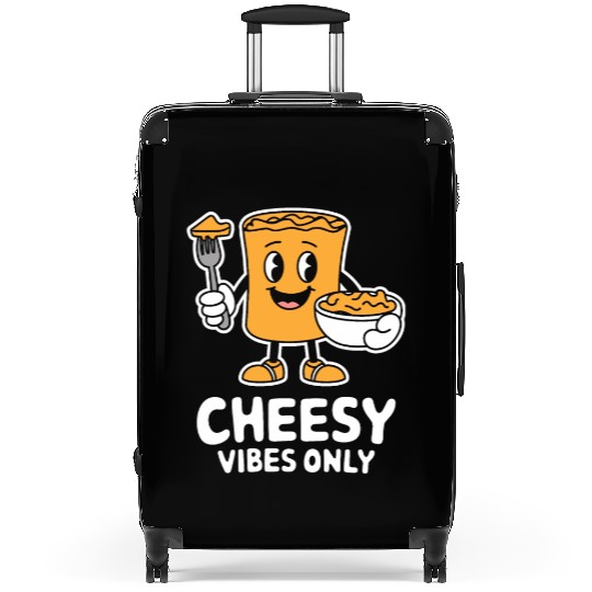 Cheesy Vibes Only Cartoon Delight Suitcases
