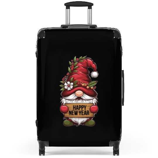 Gnome Elf Happy New Year Suitcases
