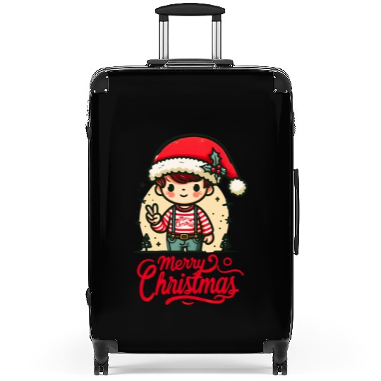 Snowflakes, Sparkles, and Holiday Cheer Suitcases