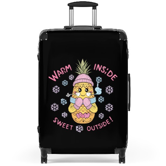 Charming Pineapple “Warm Inside, Sweet Outside” Suitcases