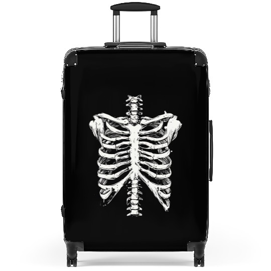 skeleton rib cage spooky halloween Suitcases